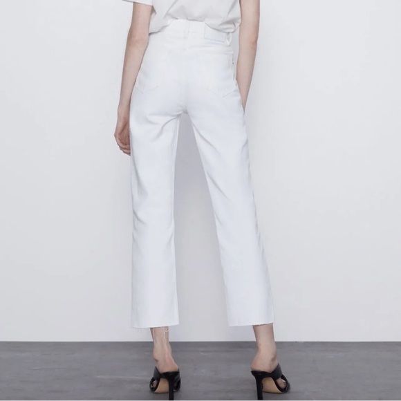 White Straight Leg Denim - Picture 2 of 6